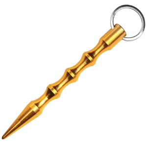 Kubotan - glanzend - geel:goud