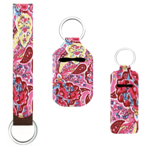 Armlus (lanyard) + flaconhouder breed + lipglosshouder smal paars