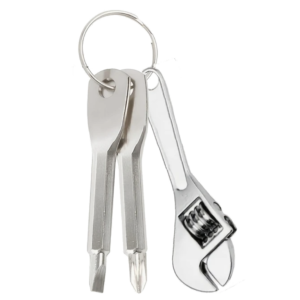 mini gereedschapsetje 2 x schroevendraaier + moersleuteltje